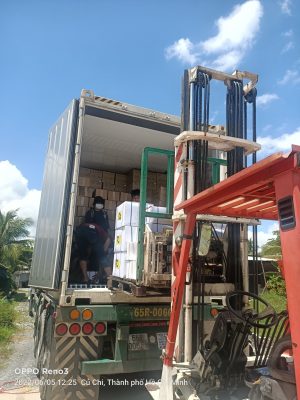 Bắp nếp đông lạnh được siêu thị đông lạnh đóng container xuất sang Nhật Bản